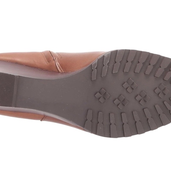 Ralph Lauren SHALEY-BO-CWD Polo Burnished Calf Booties Tan - Picture 5 of 7